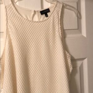 NWOT High low white tank top